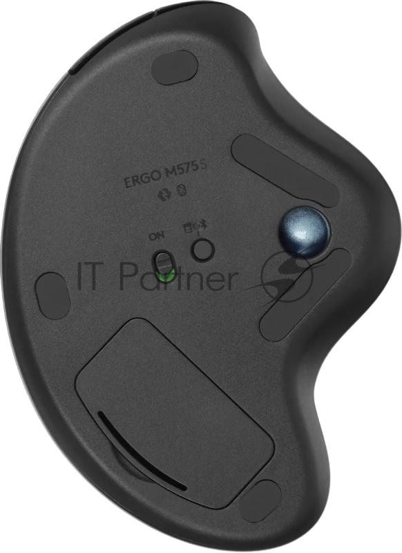Трекбол Logitech M575S черный оптическая 2000dpi беспров. BT/Radio USB2.0 (910-007035)