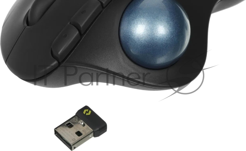 Трекбол Logitech M575S черный оптическая 2000dpi беспров. BT/Radio USB2.0 (910-007035)