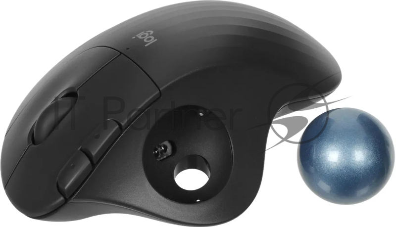 Трекбол Logitech M575S черный оптическая 2000dpi беспров. BT/Radio USB2.0 (910-007035)