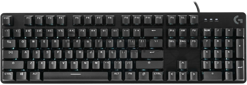 Клавиатура Logitech G412 SE механическая черный USB Multimedia for gamer LED (920-010440) кабель 1.8м
