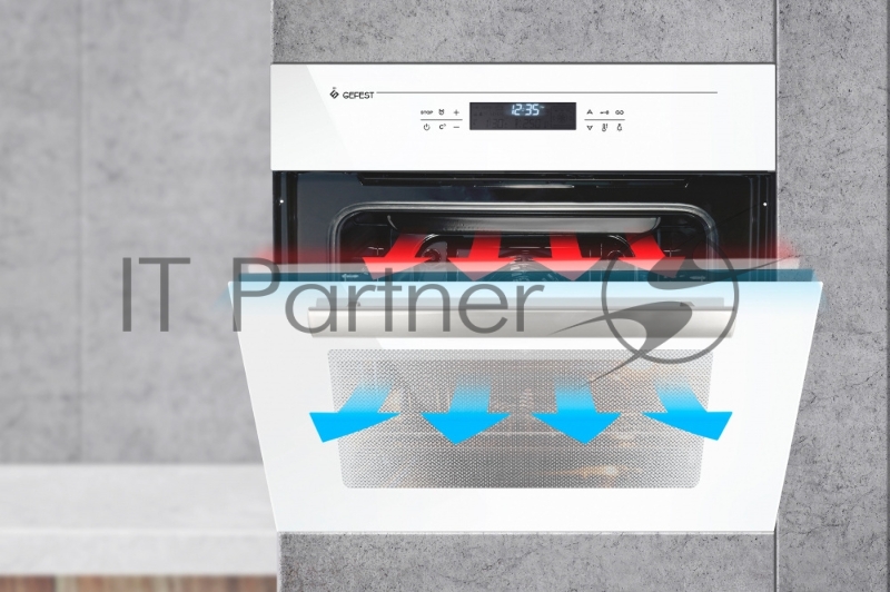 Духовой шкаф электрический Gefest ЭДВ ДА 622-04 БS белый, встраиваемый