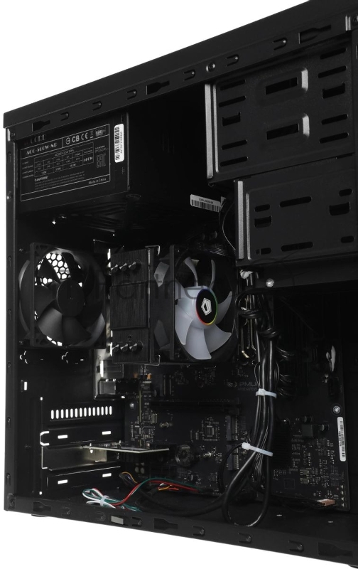 Компьютер Amur Нарвал B7I21 MT i5 12400 (2.5) 16Gb SSD512Gb UHDG 730 FreeDOS 2x2.5GbitEth 500W мышь клавиатура черный (RUS) (2149657)