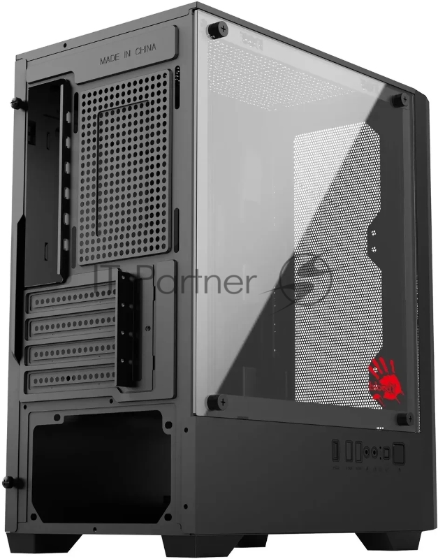 Корпус Bloody CC-124 черный без БП mATX 8x120mm 2xUSB2.0 1xUSB3.0 audio bott PSU