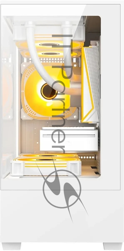 Корпус Bloody CC-125 белый без БП mATX 5x120mm 2xUSB2.0 1xUSB3.0 audio bott PSU