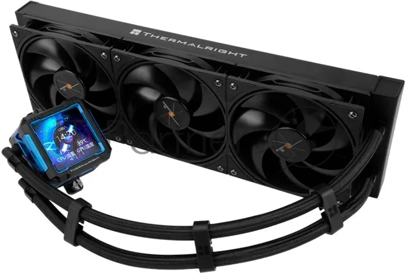Система водяного охлаждения Thermalright Frozen Warframe Pro 360 Soc-AM5/AM4/1151/1200/2066/201 черный 4-pin 29.6dB Al LCD Ret (F-WFRAME-PRO-360-BL)