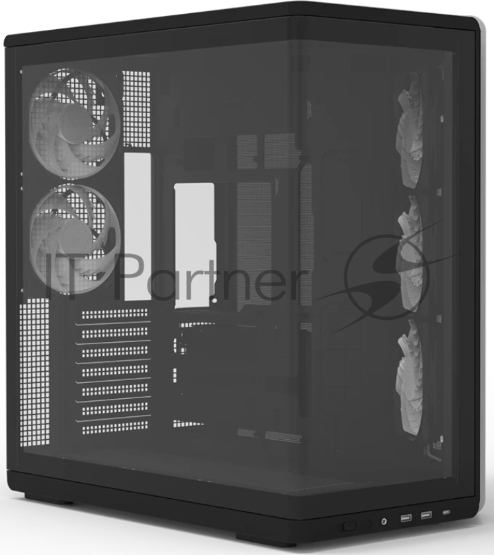 Компьютерный корпус ZALMAN MidTower P60 black (ATX, без БП, 2xUSB 3.0+USB Type C, 5x120mm ARGB ) (Zalman P60 Black)
