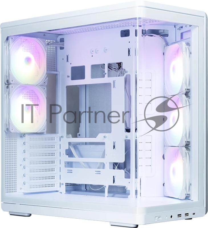 Компьютерный корпус ZALMAN MidTower P60 White (ATX, без БП, 5x120mm ARGB fans, 1xUSB Type C, 2xUSB 3.0) (Zalman P60 White)