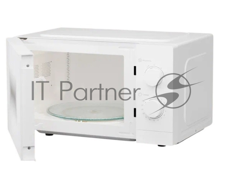 Микроволновая печь Tuvio MW02WB, 20л с регулировкой мощности и таймером белая