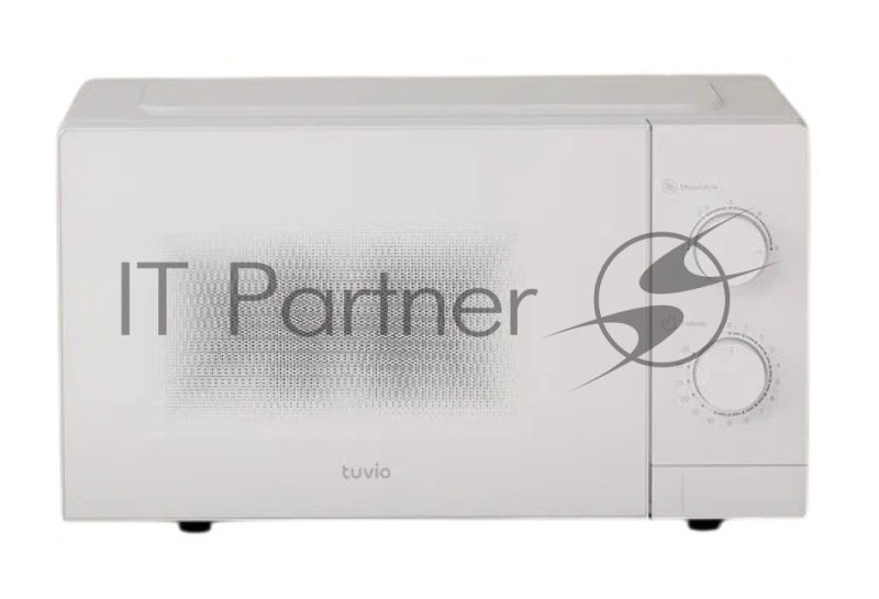 Микроволновая печь Tuvio MW02WB, 20л с регулировкой мощности и таймером белая