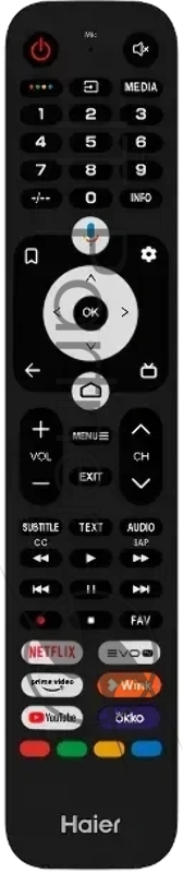 Телевизор Haier 32 DH1ZP0M00RU LED FHD S2 черный 60Hz