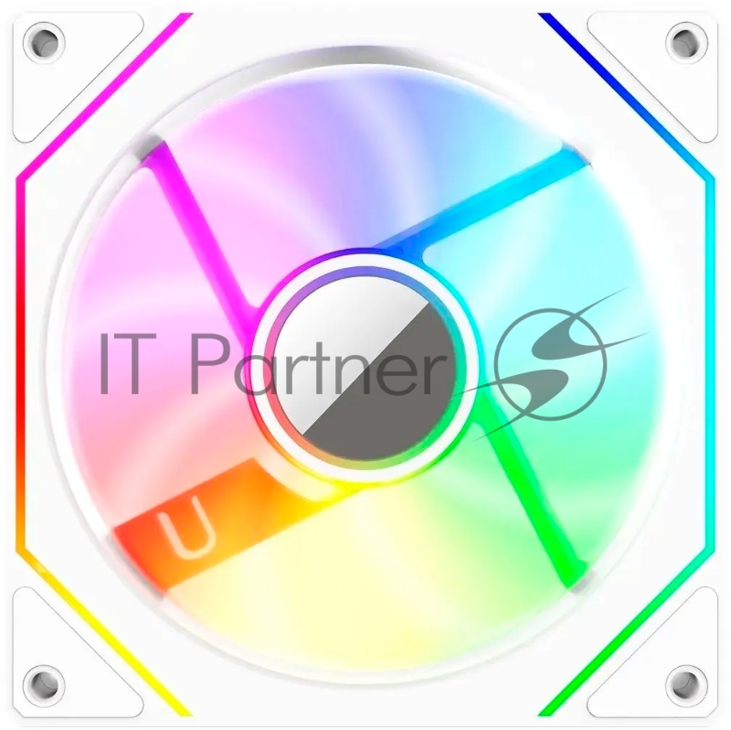 Вентилятор для корпуса Bloody CF-11 LCD ARGB 120х120x25 белый 4-pin 32дБ (упак.:1шт) (CF-11-ARGB120-WH) Ret