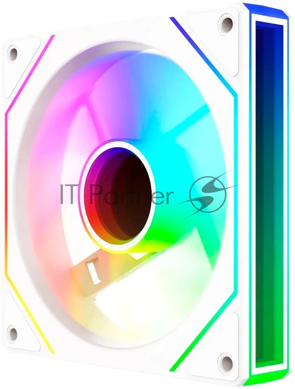 Вентилятор для корпуса Bloody CF-11 LCD ARGB 120х120x25 белый 4-pin 32дБ (упак.:1шт) (CF-11-ARGB120-WH) Ret