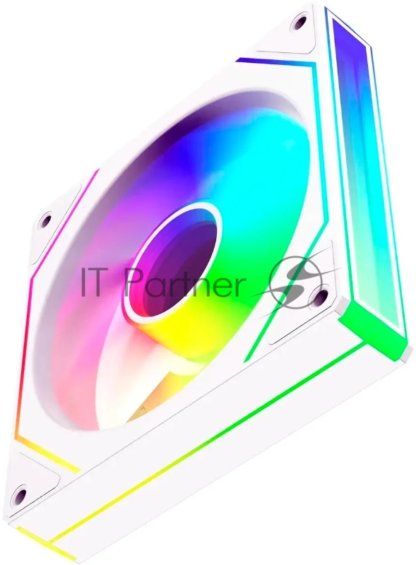 Вентилятор для корпуса Bloody CF-11 LCD ARGB 120х120x25 белый 4-pin 32дБ (упак.:1шт) (CF-11-ARGB120-WH) Ret