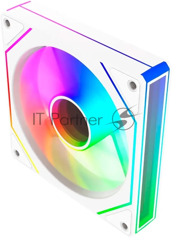 Вентилятор для корпуса Bloody CF-11 LCD ARGB 120х120x25 белый 4-pin 32дБ (упак.:1шт) (CF-11-ARGB120-WH) Ret