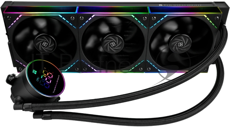 Система водяного охлаждения Thermalright Frozen Magic 360 Digital V2 ARGB Soc-AM5/AM4/1200/1700/1851 черный 4-pin 28dB Al LCD Ret (F-MAGIC-360-DIGITAL-BL-ARGB-V
