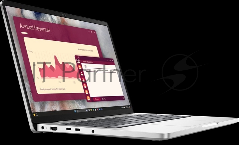 Ноутбук Dell Pro 14 Core 5 Ultra 235U 14,0 FullHD+300nit AG 16GB DDR5 ( 8GB 2) 512GB SSD Intel Graphics,3cell,Backlit,FPR,Thu Eng/Rus