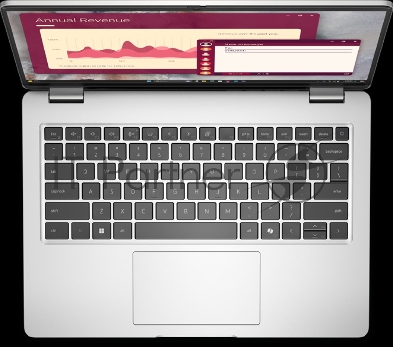 Ноутбук Dell Pro 14 Core 5 Ultra 235U 14,0 FullHD+300nit AG 16GB DDR5 ( 8GB 2) 512GB SSD Intel Graphics,3cell,Backlit,FPR,Thu Eng/Rus