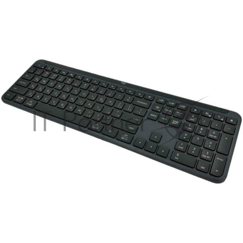 Клавиатура Logitech K950 черный USB беспроводная BT/Radio slim (920-012434)