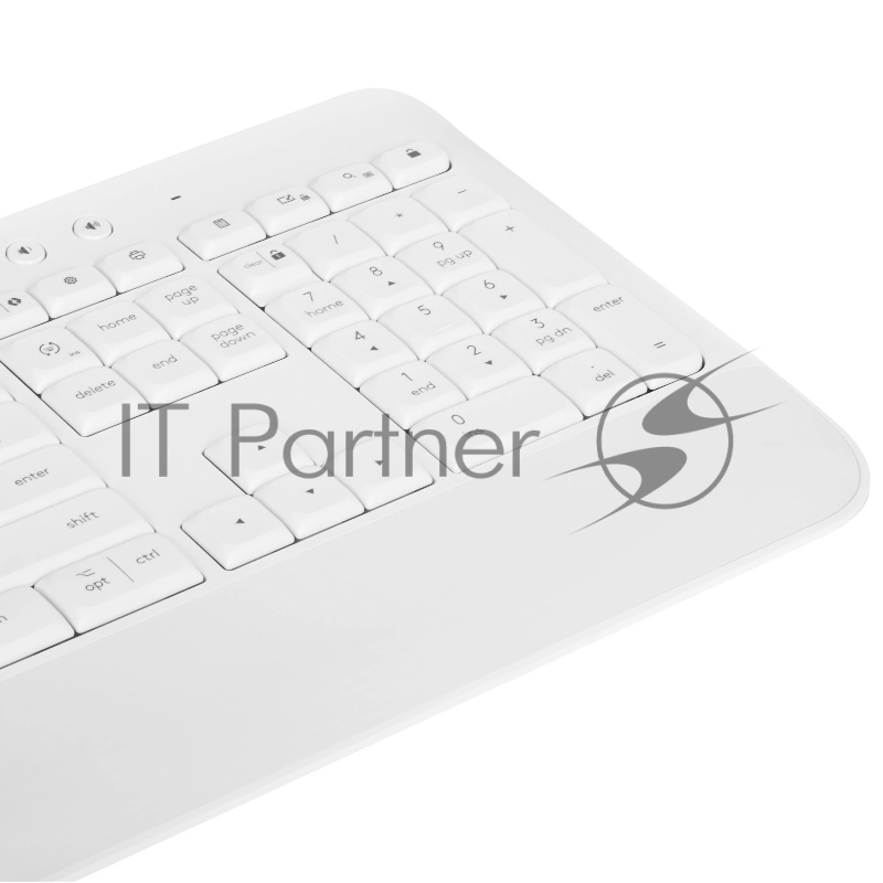 Клавиатура Logitech K650 белый USB беспроводная BT/Radio (подставка для запястий) (920-010986)