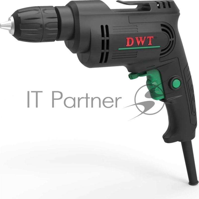 Дрель сетевая безударная DWT BMP04-10 C /450 Вт/до 3300 об.в мин/1.0-10 мм/реверс/кабель 2 м/черный (BMP04-10 C)