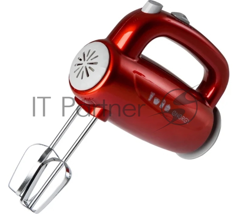 Миксер Energy EN-295R, 5 скоростей, 300 Вт, красный (152486)