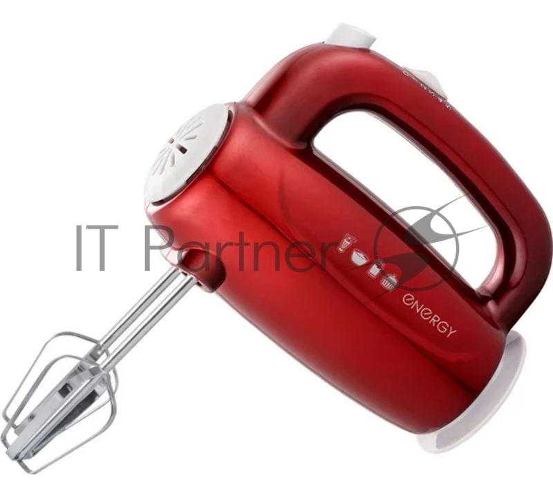 Миксер Energy EN-295R, 5 скоростей, 300 Вт, красный (152486)