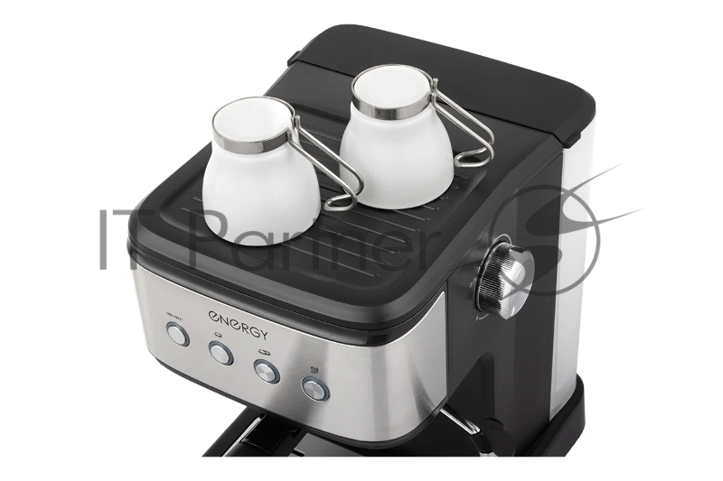 Кофеварка рожковая ENERGY EN-264R (108170) стальной/черный, исп. кофе - молотый, 1.5 л, 1100 Вт, 20 бар