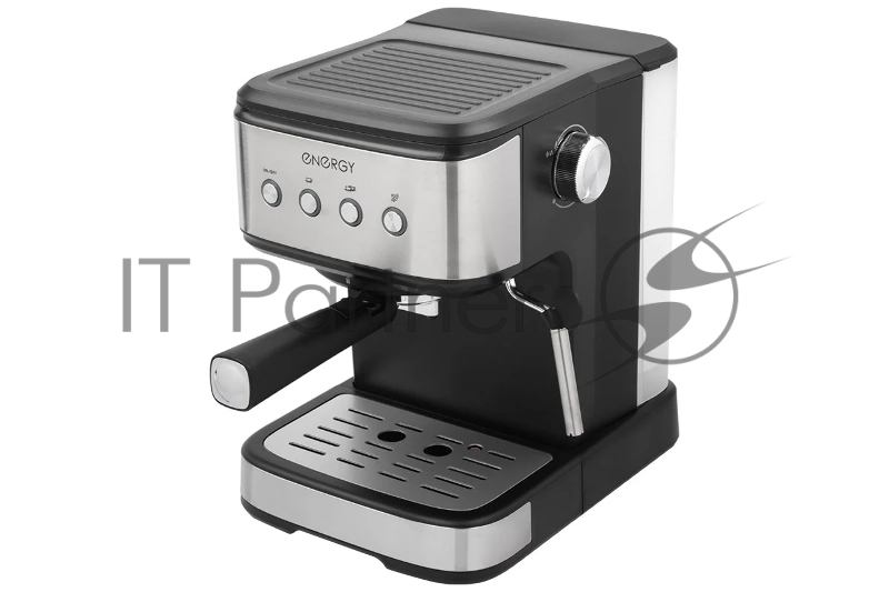 Кофеварка рожковая ENERGY EN-264R (108170) стальной/черный, исп. кофе - молотый, 1.5 л, 1100 Вт, 20 бар