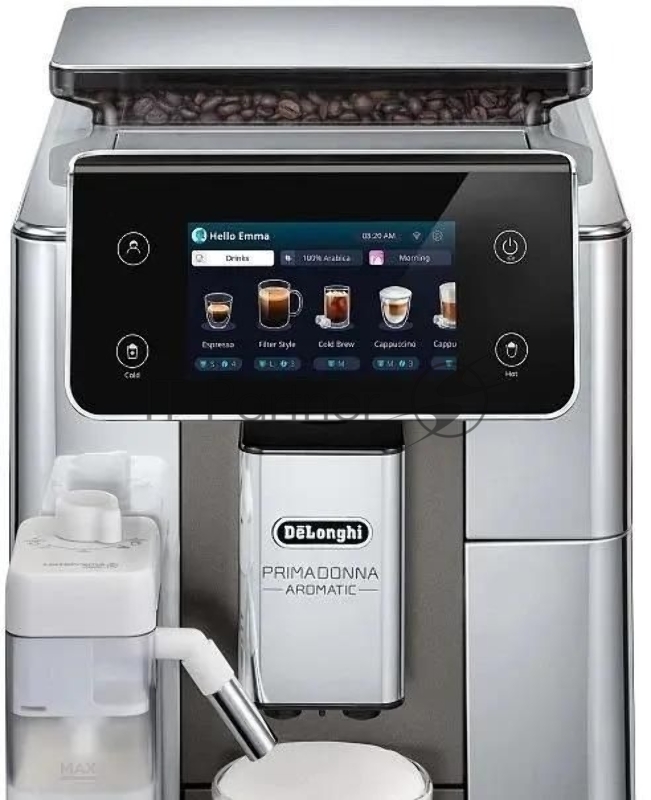 Кофемашина Delonghi Primadonna Aromatic ECAM630.75.TSM 1450Вт серебристый/черный