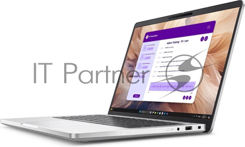 Ноутбук Dell Pro 14 Plus Core Ultra 7 266V 14,0 QHD+ (2560 x 1600),300nit AG,300 nit,16 GB LPDDR5,1TB SSD,Intel Arc graphics,3cell 55Wh,Backlit,FPR,Thunderbolt,W Eng,Platin Silver