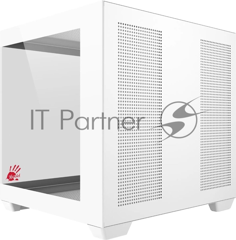 Компьютерный корпус Bloody CC-121 белый без БП mATX 7x120mm 1xUSB2.0 1xUSB3.0 audio