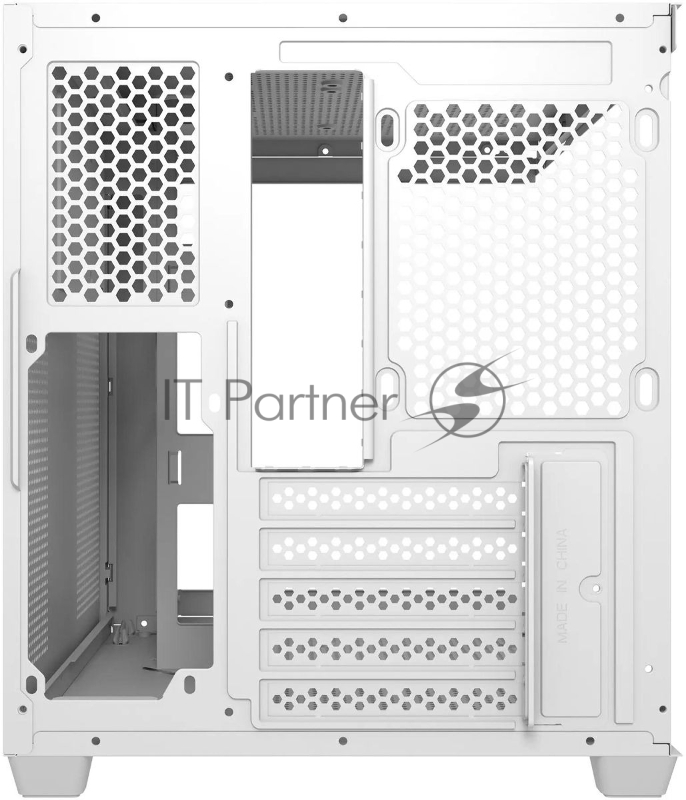 Компьютерный корпус Bloody CC-121 белый без БП mATX 7x120mm 1xUSB2.0 1xUSB3.0 audio