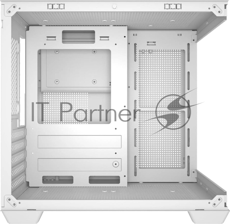 Компьютерный корпус Bloody CC-121 белый без БП mATX 7x120mm 1xUSB2.0 1xUSB3.0 audio