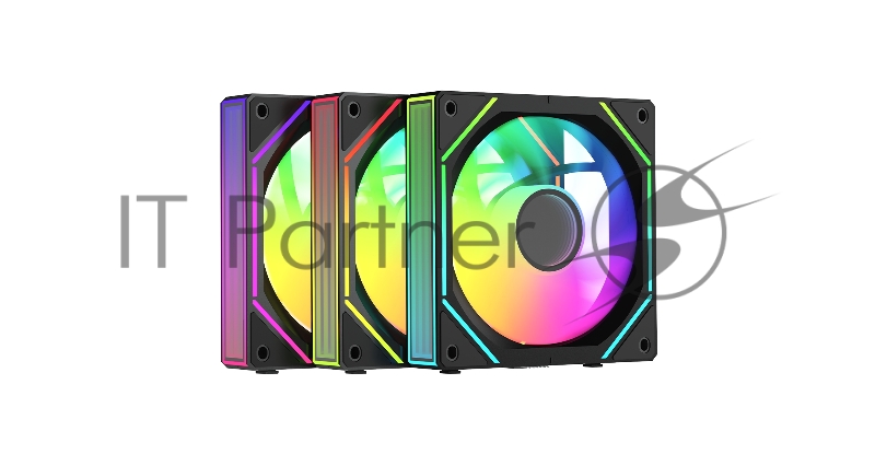 Комплект реверсных вентиляторов Gamma F12 UNI BK ARGB REVERSE BLADE 3in1