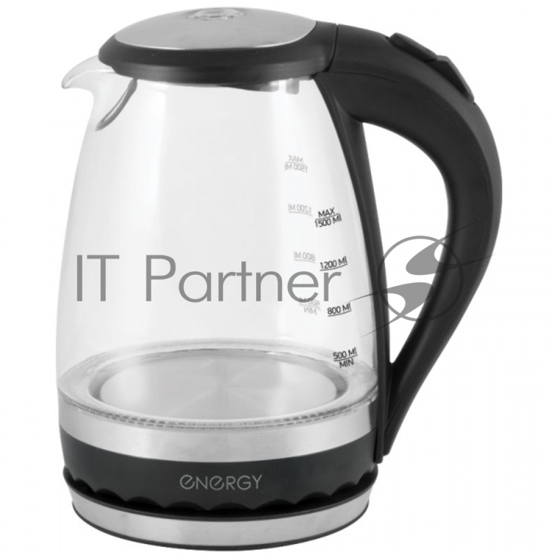 Чайник Energy E-279 1.5 л,стекло,черный