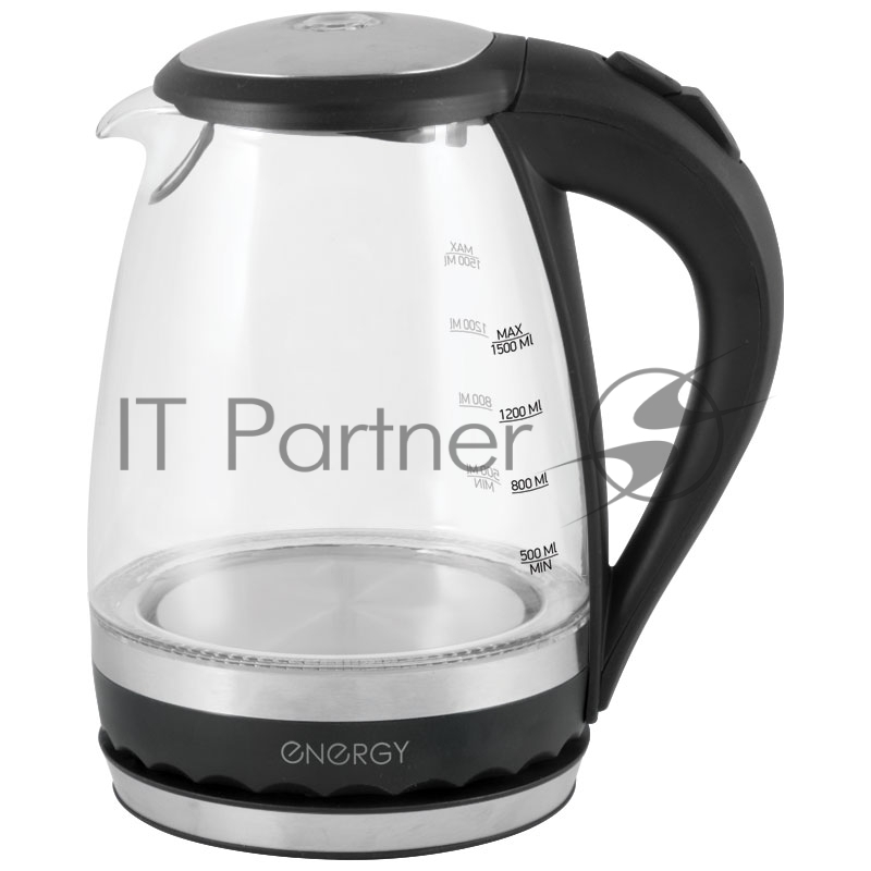Чайник Energy E-279 1.5 л,стекло,черный