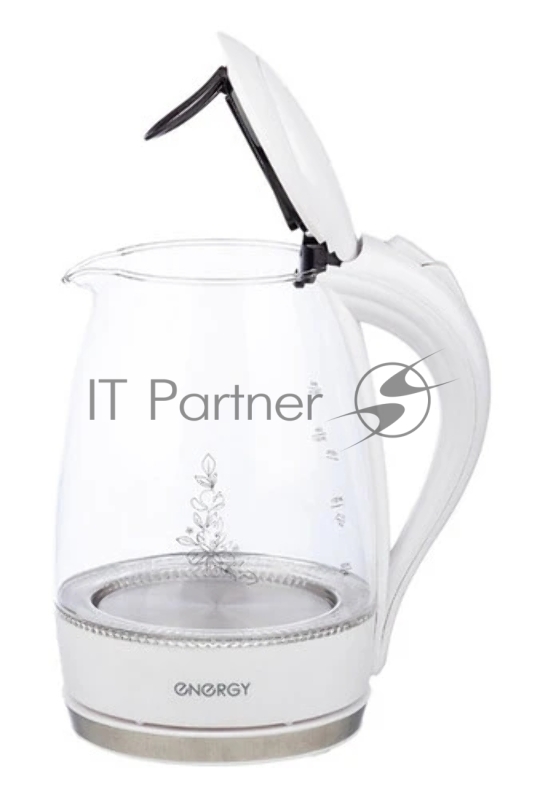 Чайник Energy E-262 1,7л, стекло,белый (164104)