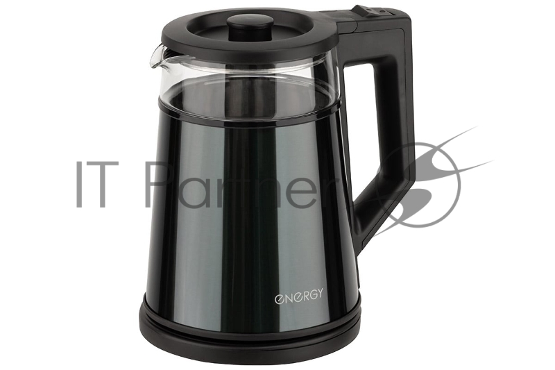 Чайник электрический Energy E-200 (1,2 л, диск), метал. корпус