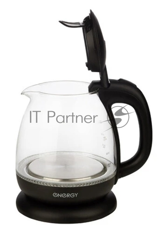 Чайник электрический Energy E-296 1л, стекло, черный, 1100Вт (005215)