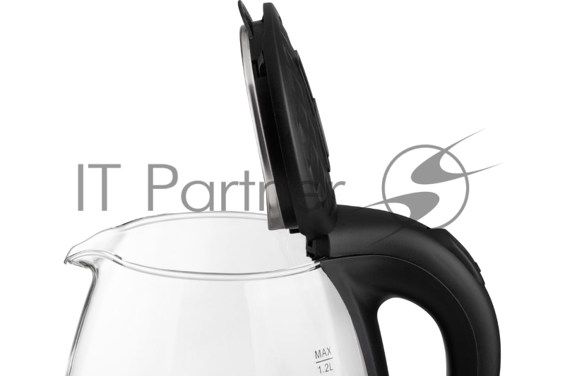 Чайник электрический Homestar HS-1053 1.2л. стекло, пластик, черный