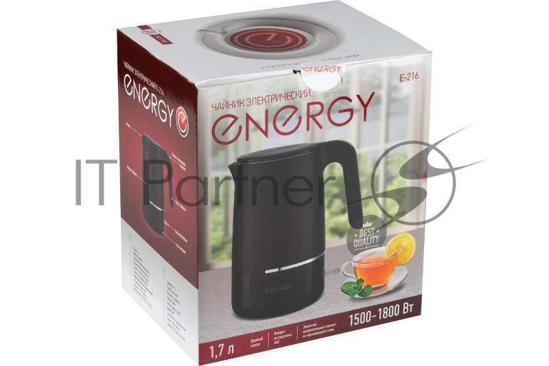 Чайник электрический ENERGY E-216 черный (164155)