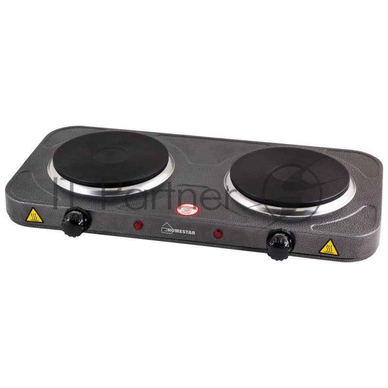 Плита настольная электрическая Homestar HS-1104 1000+1000Вт Ф155+155мм чугун