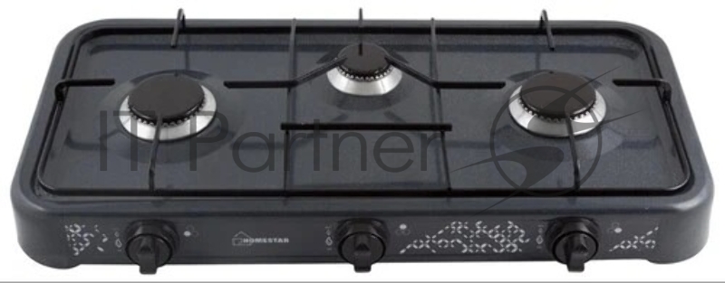 Плита настольная газовая Homestar HS-1203 3-х конфорочная (003700)