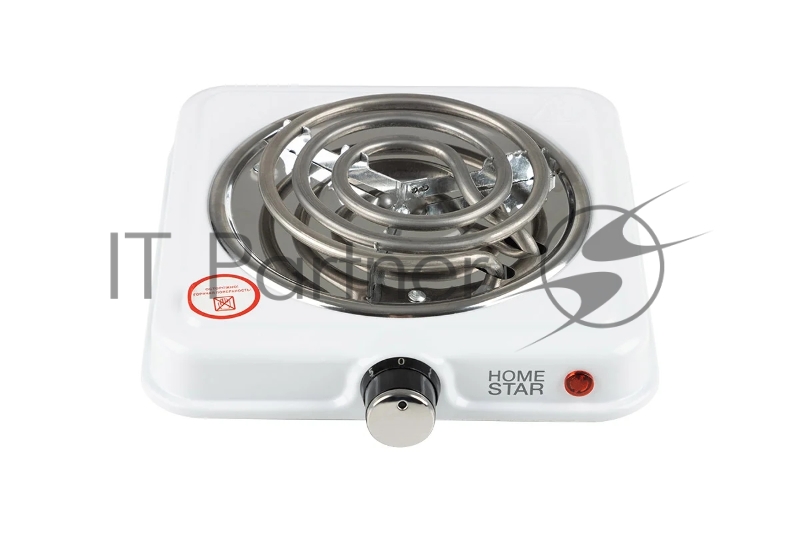 Плита настольная электрическая Homestar HS-1107, 1 конф, белый, ТЭН