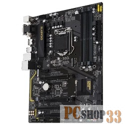 Мат. плата Socket1151 GIGABYTE GA-Z270-HD3 (iZ270, 4xDDR4, M.2, SATA III, RAID, 3xPCI-E, D-Sub, DVI, HDMI, 1Гбит LAN, USB3.1, ATX)