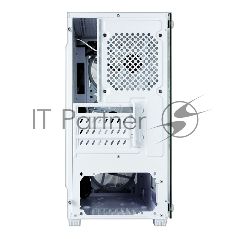 Корпус Ginzzu CL640 mATX FAN 4*12FRGB передняя панель Сетка Белый