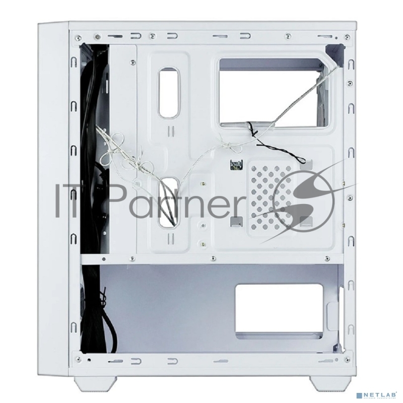 Корпус Ginzzu CL660 mATX FAN 4*12FRGB передняя панель Решетка Белый
