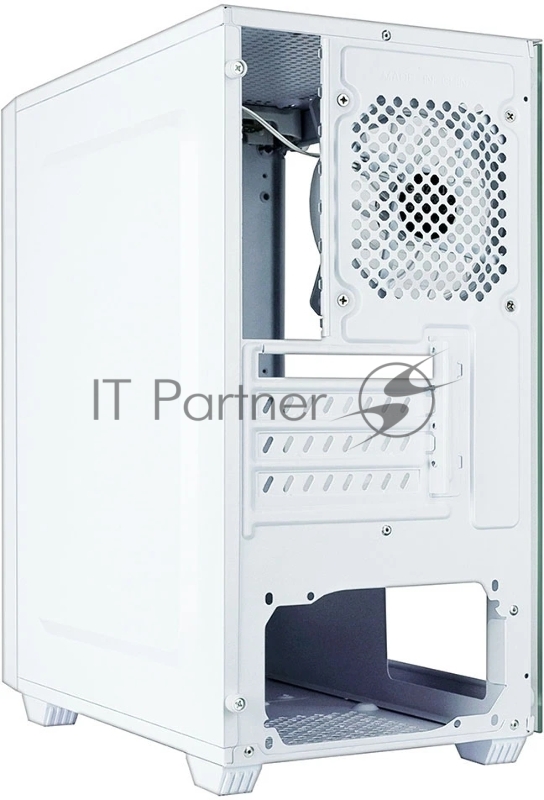 Корпус Ginzzu CL660 mATX FAN 4*12FRGB передняя панель Решетка Белый