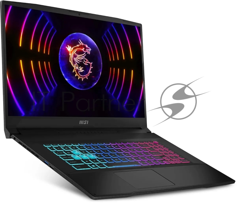 Ноутбук MSI Katana 17 B13VEK-1611XRU Core i5 13420H 16Gb SSD1Tb NVIDIA GeForce RTX4050 6Gb 17.3 IPS FHD (1920x1080) без ОС black WiFi BT Cam (9S7-17L541-1611)