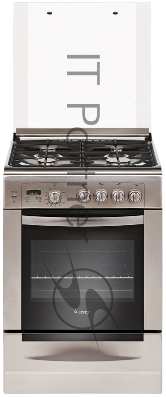 Плита газовая Gefest ПГ6100-03 0004 серебристый, конфорок 4 шт, духовка 52 л, 60 см x 85 см x 60 см